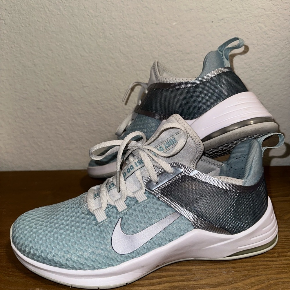 Nike Teal and White Running Shoes